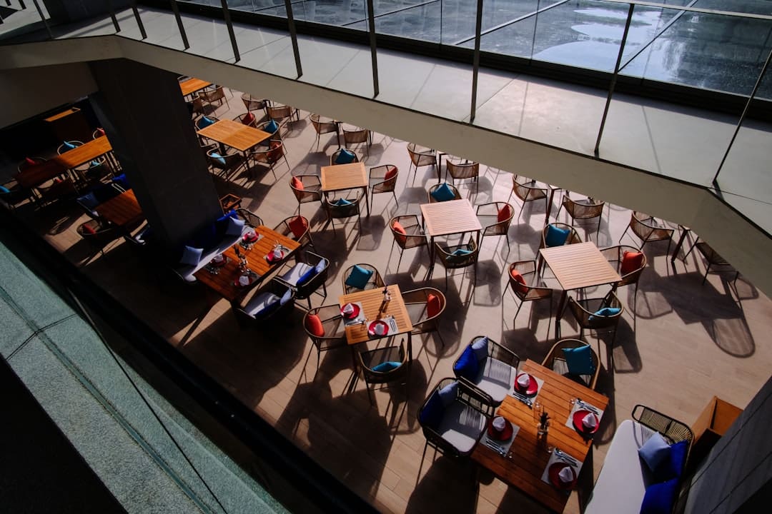 customer complains — a room with tables and chairs